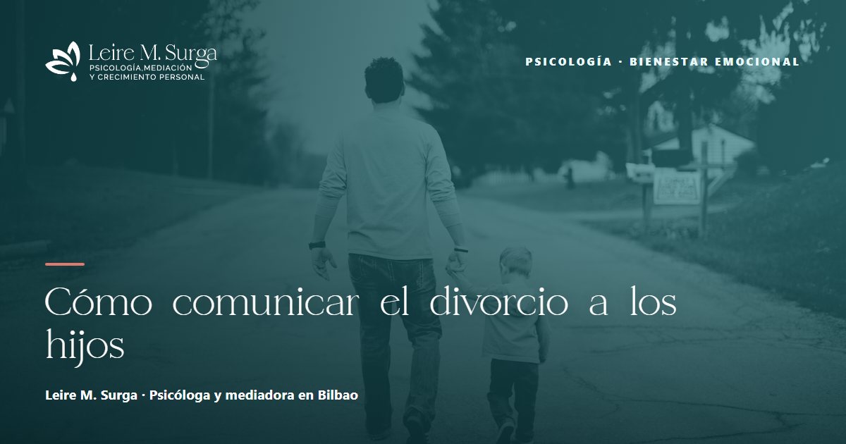 Cómo comunicar el divorcio a los hijos