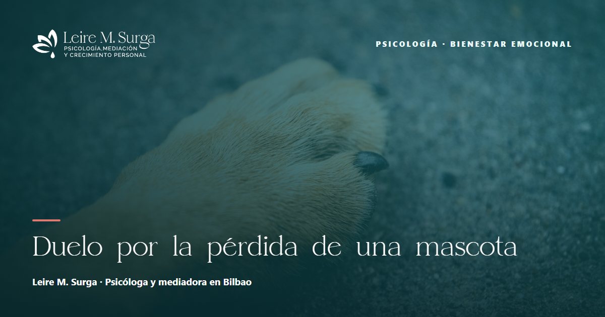 Duelo por la pérdida de una mascota