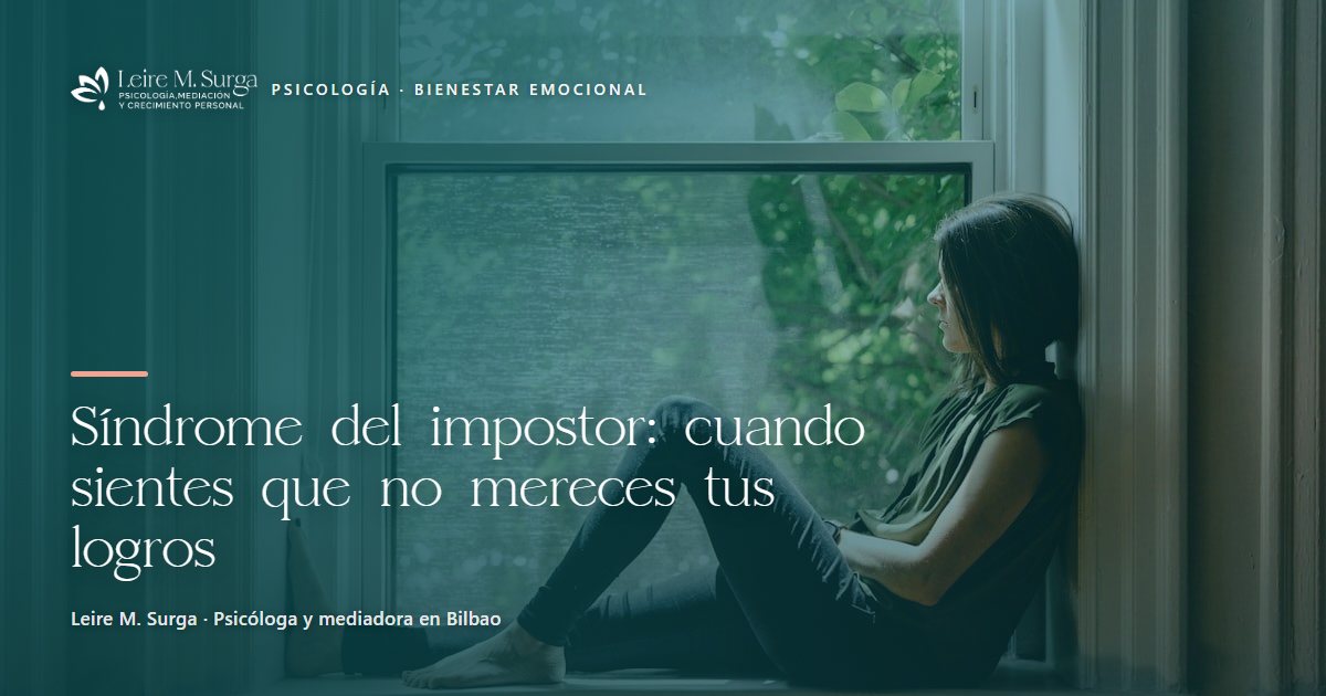 Síndrome del impostor: cuando sientes que no mereces tus logros