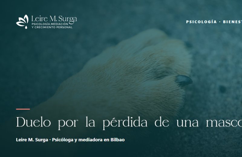 Duelo por la pérdida de una mascota